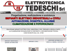 Tablet Screenshot of elettrotecnicatedeschi.it